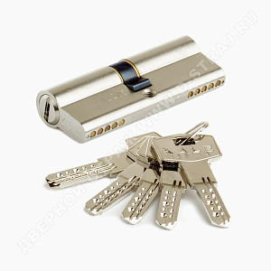 Kale Механизм цилиндровый 164 BN/80 (35+10+35) мм (никель) ключ/ключ #141547