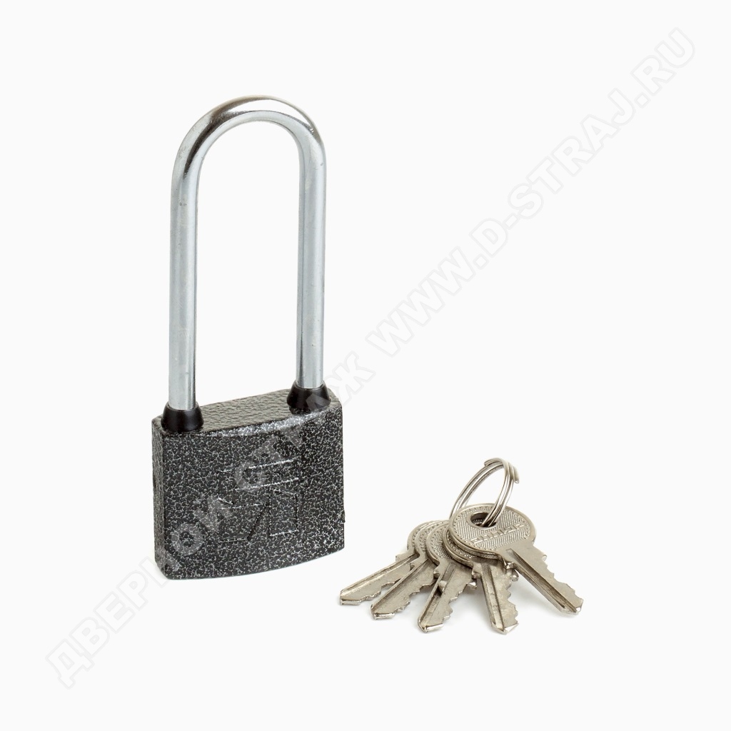 Аллюр Замок навесной HG-340C-L (ВС1Ч-340Д) полимер 5 ключей #172244