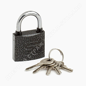 Аллюр Замок навесной HG-340C (ВС1Ч-340) полимер 5 ключей #172247