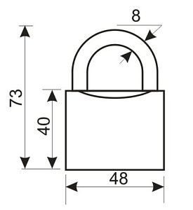 Аллюр Замок навесной HG-350C (ВС1Ч-350) полимер 5 ключей #172251