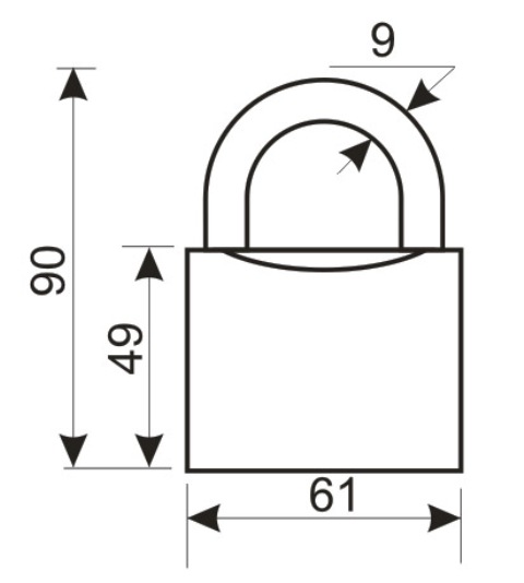 Аллюр Замок навесной HG-360C (ВС1Ч-360) полимер 5 ключей #172257