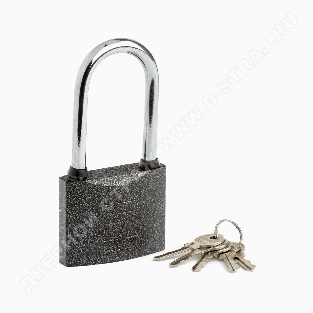 Аллюр Замок навесной HG-375C-L (ВС1Ч-375Д) полимер 5 ключей #172259