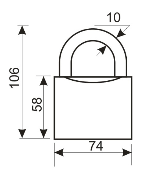 Аллюр Замок навесной HG-375C (ВС1Ч-375) полимер 5 ключей #172263