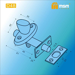 MSM Внутренний механизм задвижка D48 SN/CP #170352