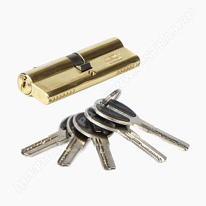 MSM Цилиндр перф. ключ-ключ , C 90 mm PB #170902
