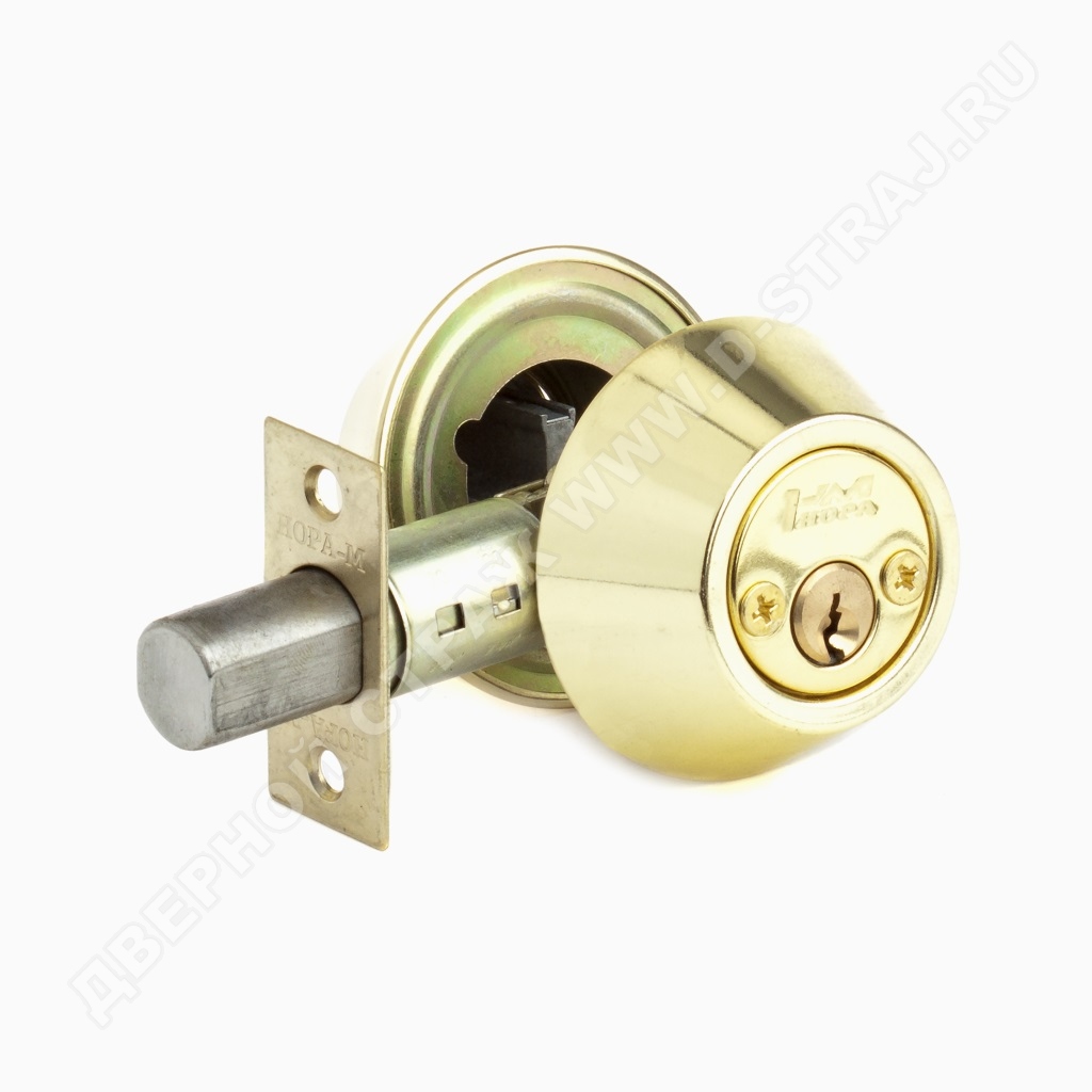 Нора-М Замок врезной D2 (золото) (ключ/ключ) #222386