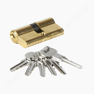 Аллюр  Цилиндровый механизм 60 ВР (латунь) ключ/ключ, Блистер