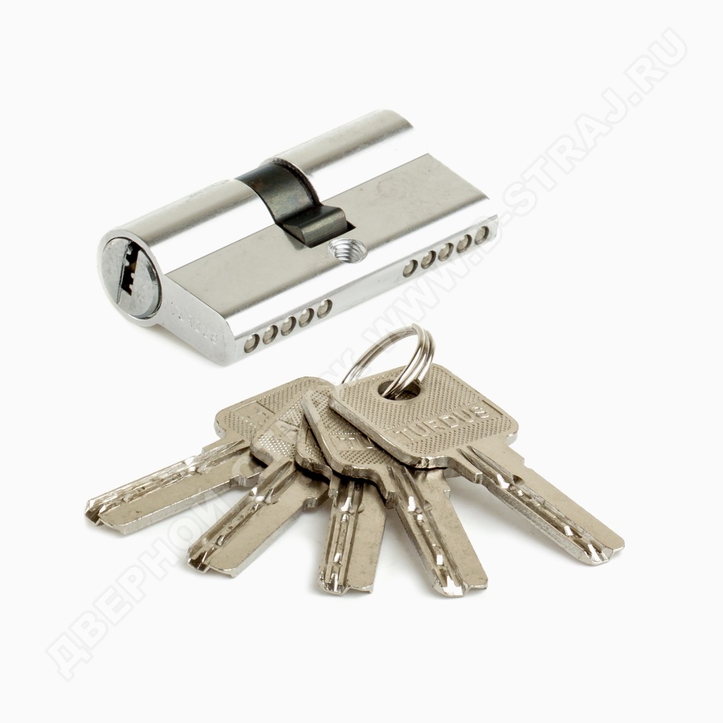 Цилиндр алюмин А60РС (ключ/ключ, хром) TURDUS #232042