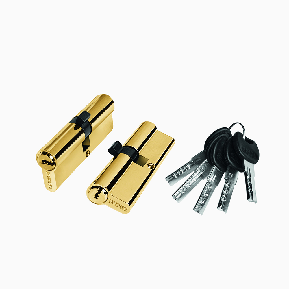 Цилиндр алюмин А80РВ (ключ/ключ, золото) TURDUS #235574