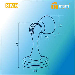 Упор дверной магнитный МСМ SM5 CP #233086